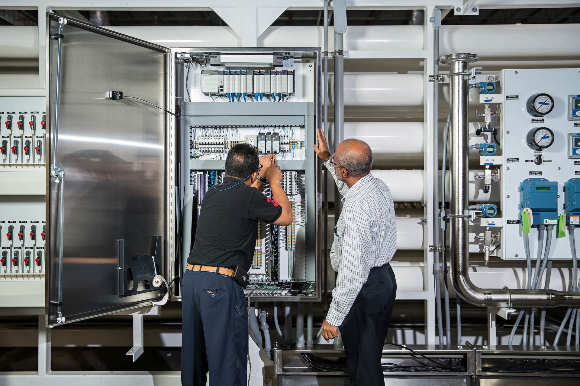 Manufacturing and industrial photography at Saffron Water Technology in Tampa, Florida.